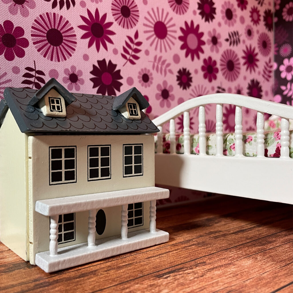 A miniature dollhouse 